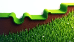 gazon naturel en rouleau