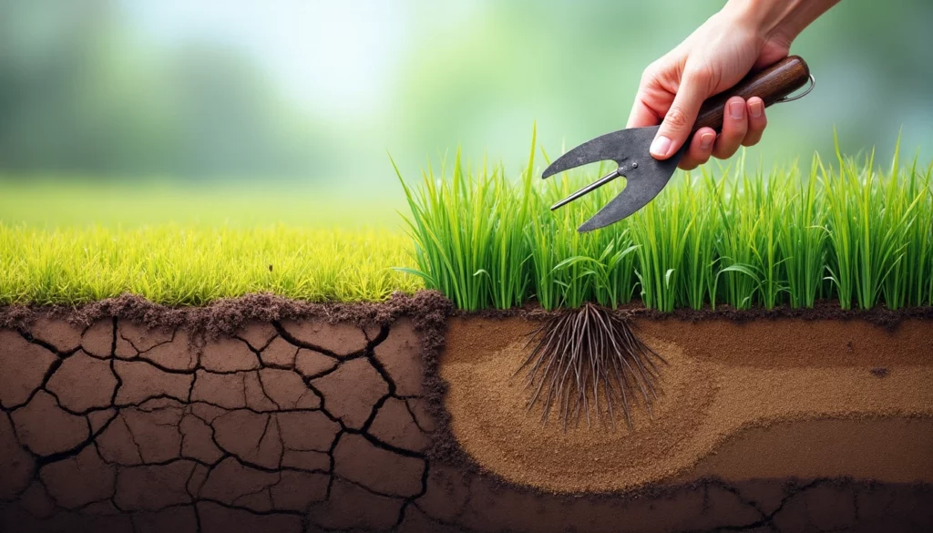 gazon sur terre argileuse qui pousse mal